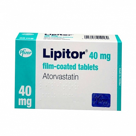 Липитор (Lipitor) табл. 40мг 20шт лекарственный препарат