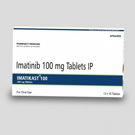 Иматиниб (Imatikast, генерик Гливек, Veenat) 100мг капсулы №120 противоопухолевый препарат