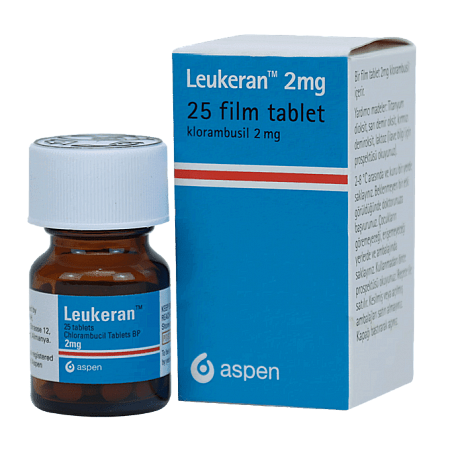 Лейкеран (Leukeran, Хлорамбуцил) в таблетках 2мг №25 противоопухолевый препарат