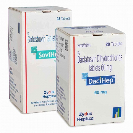SoviHep и DaciHep / Совихеп и Дасихеп Cофосбувир Даклатасвир от гепатита С
